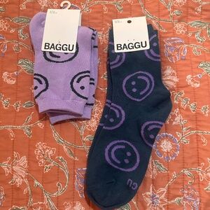 Baggu smiley socks bundle!